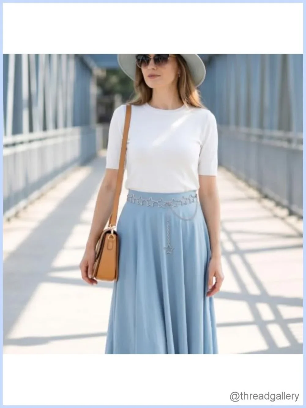 Adjustable Metal Star Chain Waist Belt for Women